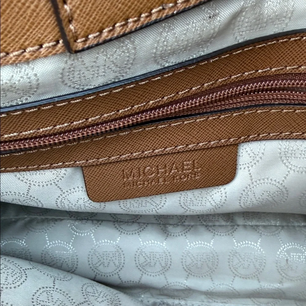 Michael Kors Tan Leather Satchel - Picture 8 of 8